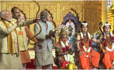 दशहरा उत्सव में शामिल हुए पीएम मोदी और राष्ट्रपति मुर्मु, देशभर में राममय माहौल