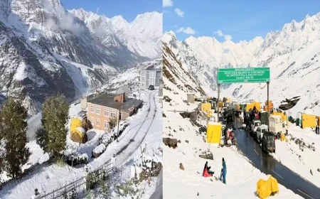 हिमाचल में बर्फबारी थमने के बाद राहत, सरचू में फंसे 220 वाहन निकाले; अटल टनल बहाल