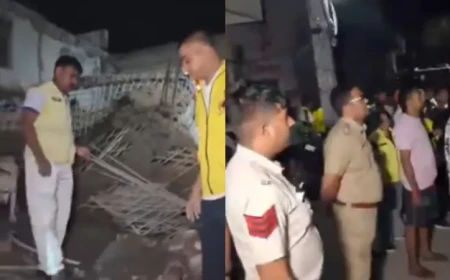 दिल्ली: हर्ष विहार में निर्माणाधीन मकान ढहा, मलबे में मजदूरों के दबे होने की आशंका