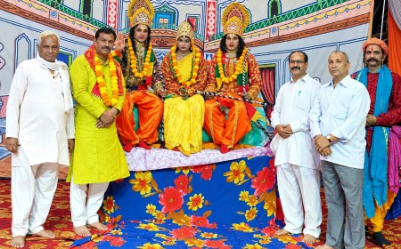 गुना की रामलीला में श्रीराम के वनगमन और निषादराज मिलन का भावपूर्ण मंचन, त्याग, मर्यादा और सामाजिक समरसता का दिया संदेश