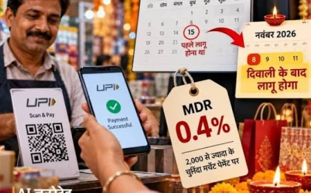 त्योहारी सीजन में दुकानदारों को राहत, दिवाली के बाद लागू होगा यूपीआई पर एमडीआर शुल्क