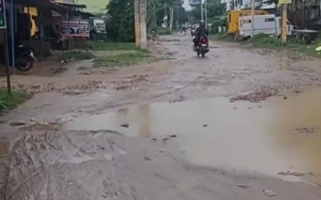 ROAD TO BE BUILT