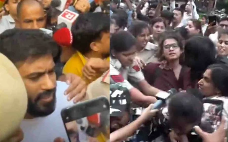 ‘लहरा दो तिरंगा’ मार्च से पहले अभिजीत दिपके और नेहा बोरा हिरासत में, दिल्ली में सुरक्षा कड़ी