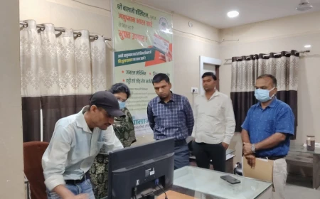 डिप्टी कलेक्टरों ने बालाजी प्राइवेट हॉस्पिटल का किया निरीक्षण