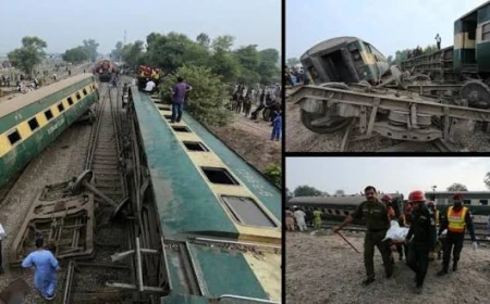 पाकिस्तान में ट्रेन हादसा, रहमान बाबा एक्सप्रेस के 14 डिब्बे पटरी से उतरे; छह की मौत