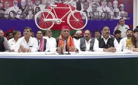 यूपी: अखिलेश यादव ने 97 बूथों पर मतदान में गड़बड़ी का लगाया आरोप, भाजपा पर साधा निशाना