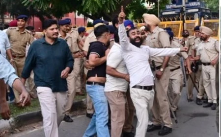 ABVP BURNT EFFIGIES OF CJP AND ELON MUSK