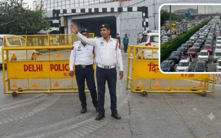 दिल्ली में आज भी यातायात प्रभावित रहने के आसार, पंचकुइयां रोड और कनॉट प्लेस समेत कई मार्गों पर डायवर्जन