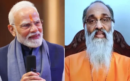 MODI SPEAKS TO CHINMAYANAND AFTER 33 YEARS OF HIS DEATH