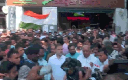 जंतर-मंतर की ओर बढ़ा इंडिया गठबंधन, बस की छत पर चढ़े सांसद; राहुल गांधी ने सीईसी पर बोला हमला