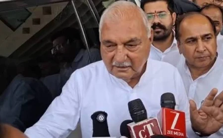 हरियाणा: पूर्व मुख्यमंत्री भूपेंद्र सिंह हुड्डा ने चुनाव आयोग पर उठाए सवाल, लोकतंत्र को बताया खतरे में