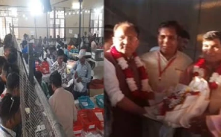 मेरठ में पहले राउंड में श्रीचंद शर्मा आगे, भाजपा नेता बोले- जीत हमारी होगी