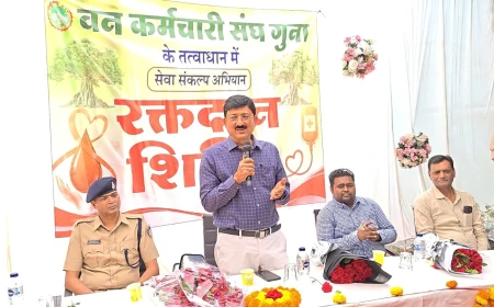 100 यूनिट रक्तदान के संकल्प के साथ वन विभाग ने बढ़ाया सेवा का हाथ, कलेक्टर ने रक्तदाताओं का बढ़ाया उत्साह
