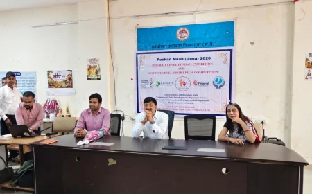 गुना में पोषण माह के तहत जिला स्तरीय शॉर्ट फिल्म व पोषण प्रदर्शनी प्रतियोगिता, 150 से अधिक फिल्मों में 33 का चयन; चांचौड़ा परियोजना ने प्रदर्शनी में हासिल किया प्रथम स्थान