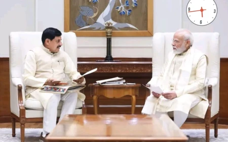 पीएम मोदी से मिले सीएम मोहन यादव, ग्लोबल इन्वेस्टर्स समिट 2027 का दिया न्योता; प्रदेश के विकास कार्यों की दी जानकारी