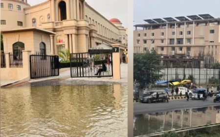 लखनऊ में गोमती का जलस्तर बढ़ा, कई इलाके जलमग्न; प्लासियो मॉल मार्ग पर भी भरा पानी