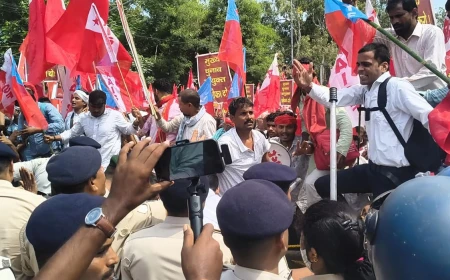 बिहार: AISA-RYA का राजभवन मार्च, गांधी मैदान में जुटे प्रदर्शनकारी; पटना में सुरक्षा कड़ी