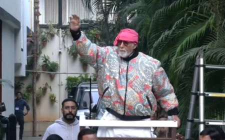 अमिताभ बच्चन ने कड़ी सुरक्षा के बीच किया फैंस का अभिवादन, धमकी के बाद भी जारी रखा ‘संडे दर्शन’