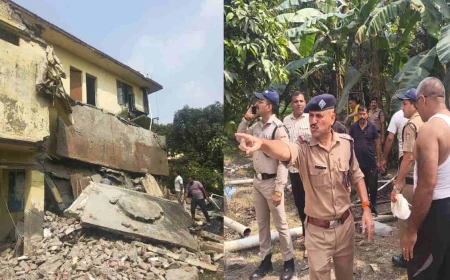 हरिद्वार: धनौरी लॉ कॉलेज में हादसा, भरभराकर गिरा शौचालय का हिस्सा, मलबे में दबा पीएसी का जवान, रेस्क्यू किया