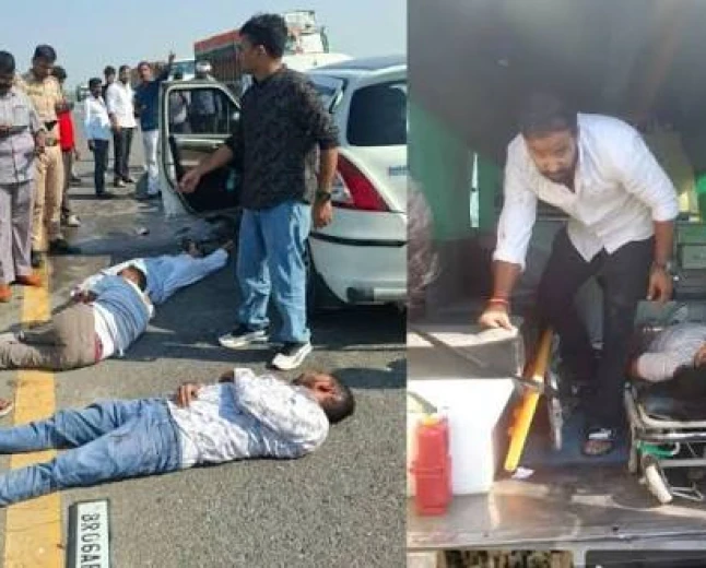 पूर्वांचल एक्सप्रेसवे पर दो कारों की टक्कर, बिहार के दो लोगों की मौत; सात घायल